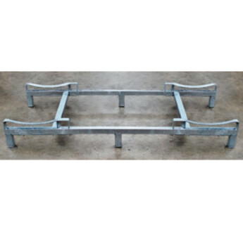 SUPPORT CN BASE PIEDS DE 100 MM POUR 2 FUTS DE 600 A 750 L - SUP-CN-DE