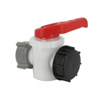 VANNE A BOISSEAU PEHD 2'' JT EPDM POIGNEE ROUGE