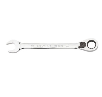 CLE MIXTE COUDEE A CLIQUET 17MM