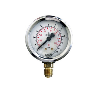 MANOMETRE G 1/4 DIAM 63 INOX 0 A 10B VERTICAL