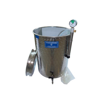 CUVE INOX 300L FOND PLAT Ø 650